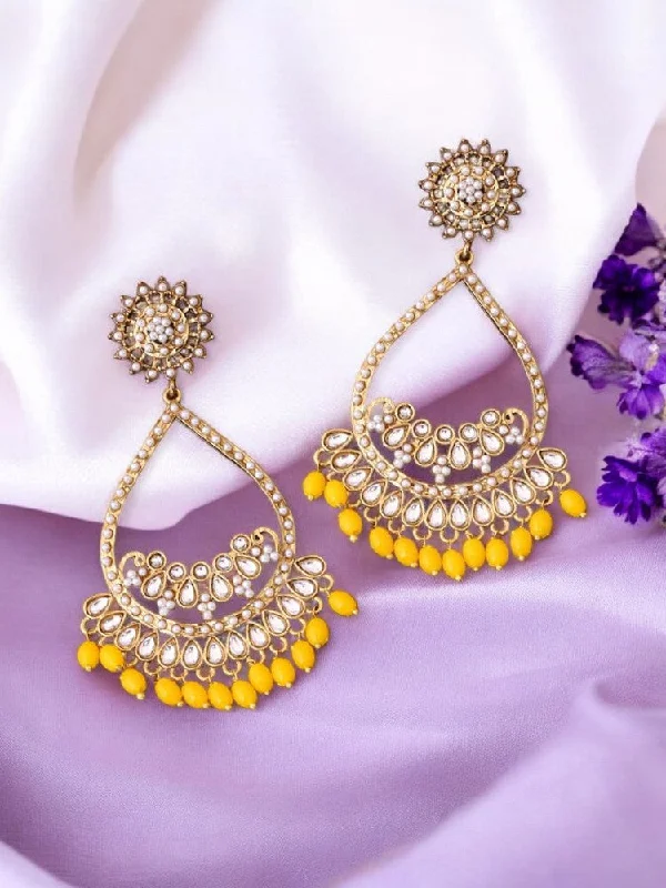 Handmade Hoop Earrings-Lemon Mishti Chandbalis