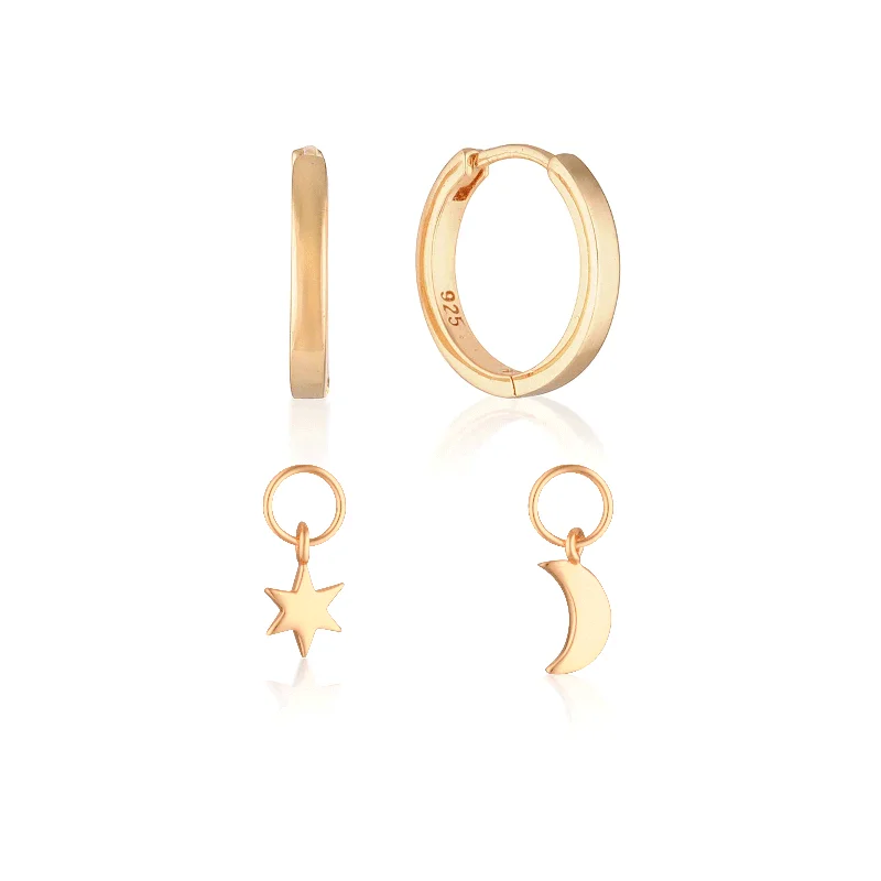 Classic Gold Drop Earrings-Build Your Earring Set Reese Rose Gold