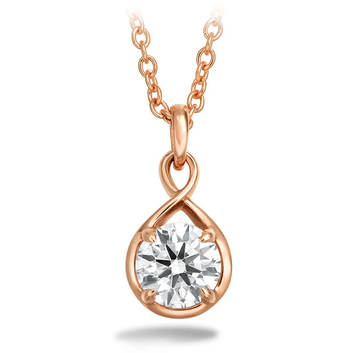 Bar Necklaces-Hearts On Fire Optima Drop Diamond Pendant Necklace