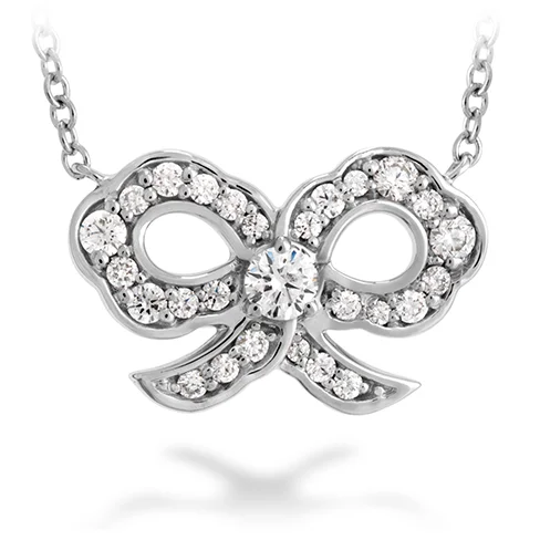 Statement Necklaces-Hearts On Fire Lorelei Diamond Bow Necklace