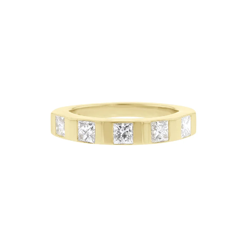 Personalized Wedding Ring Designs-King's Princess Diamond Ring