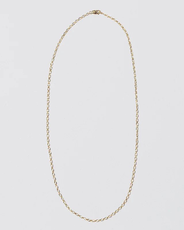 Luxury Custom Necklaces-Open Oval Chain Necklace