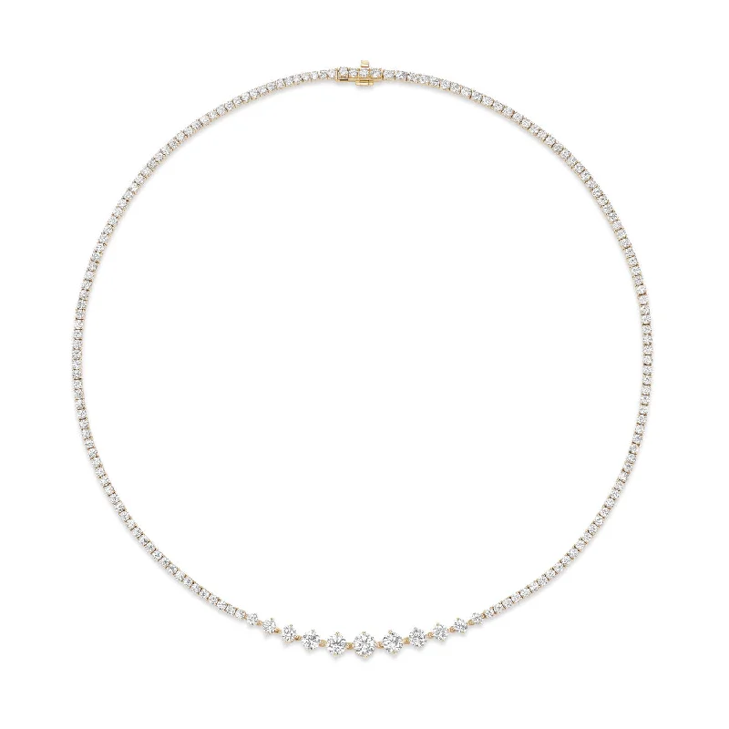 Diamond Necklaces-STELLA GRADUATED TENNIS NECKLACE