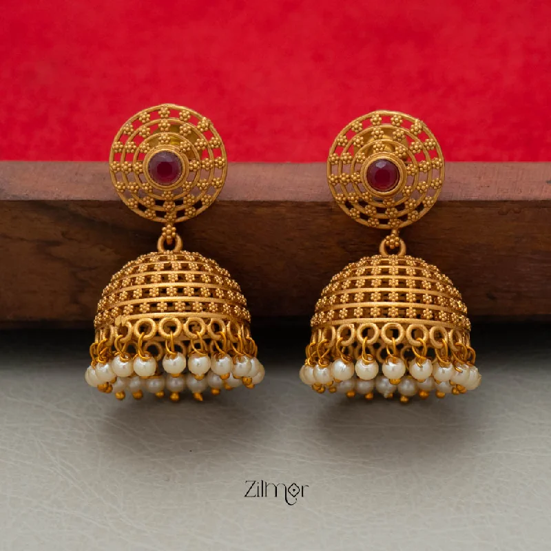 Customizable Drop Earrings-PP101861  -Antique Jhumka Earrings