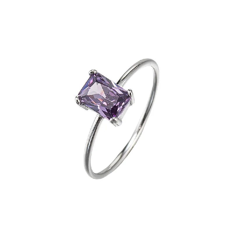 925 Sterling Silver Purple