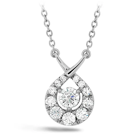 Spiritual Necklaces-Hearts On Fire Copley Optima Diamond Pendant Necklace