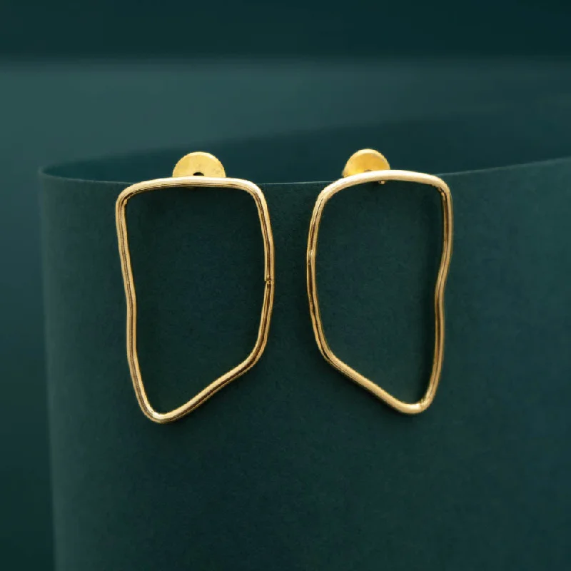 Elegant Drop Earrings for Women-AS101025 - Raw Brass Earring