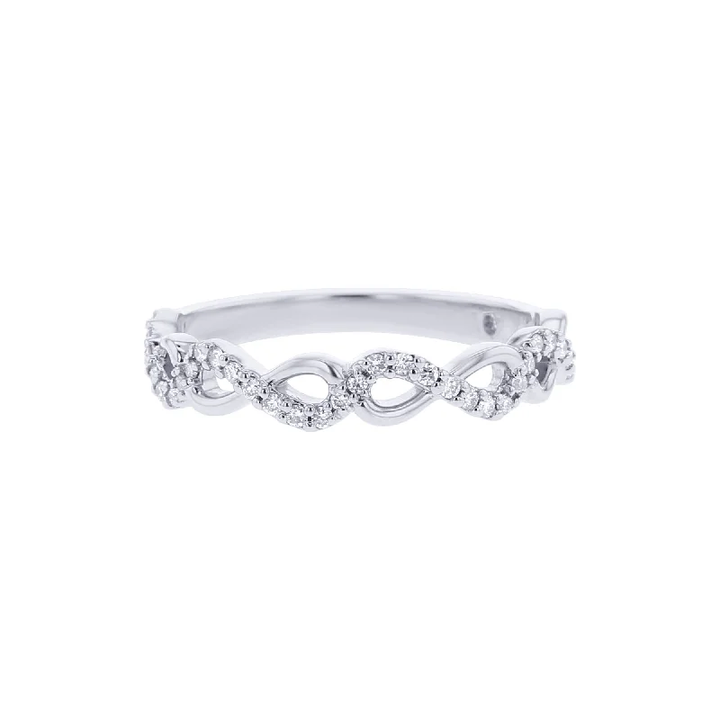 Vintage Promise Rings for Women-For Infinity Pave Diamond Ring