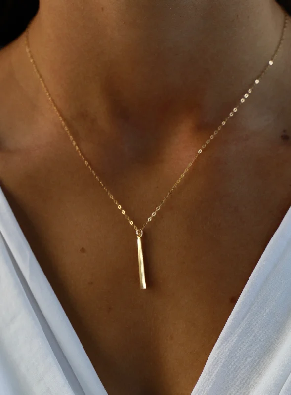 Artistic Necklaces-PETITE BAR NECKLACE