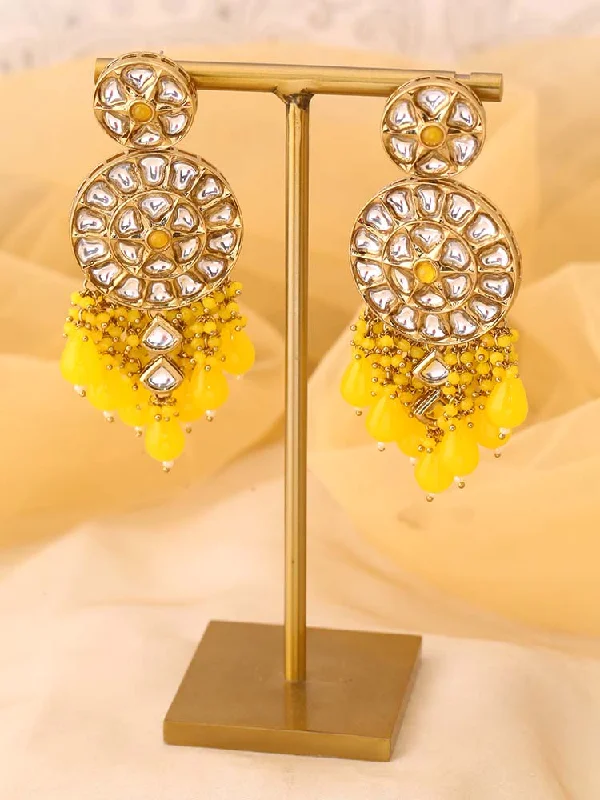 Modern Hoop Earrings for Women-Lemon Rachna Chandbalis