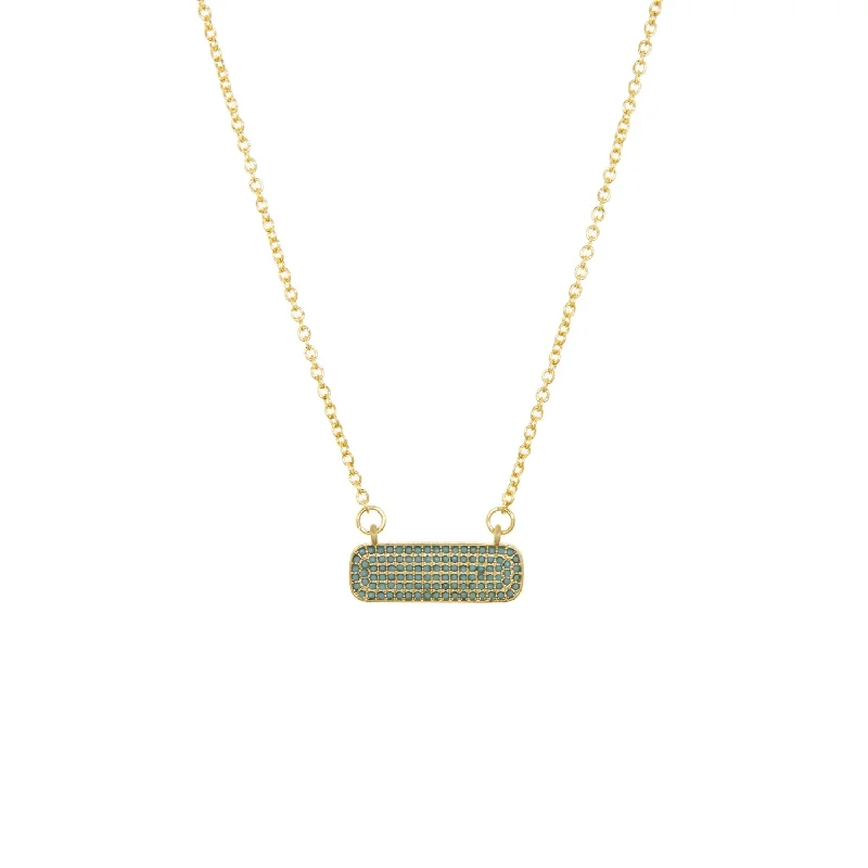 Luxury Custom Necklaces-crystal rectangle chain necklace