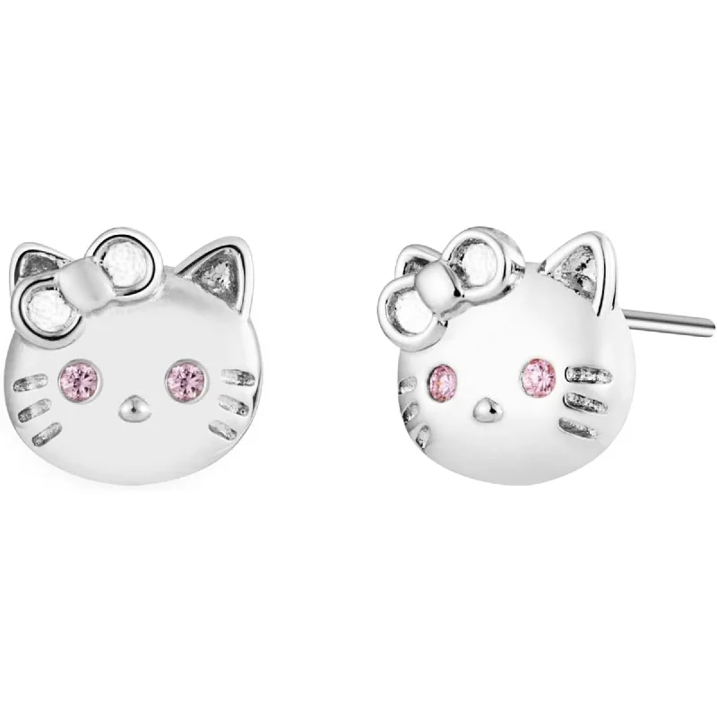 Colorful Drop Stud Earrings-2D Hello Kitty Cat Stud Earrings Jewelry