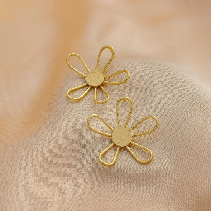 Customizable Hoop Earrings-Maria - Flower Earring