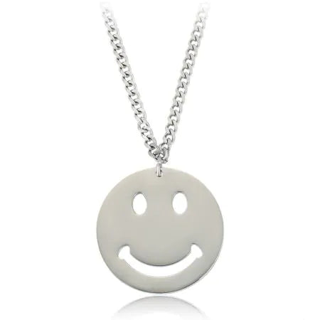 Stackable Stone Bracelets for Women-Sterling Silver Smiling Emoji Fine Bracelet