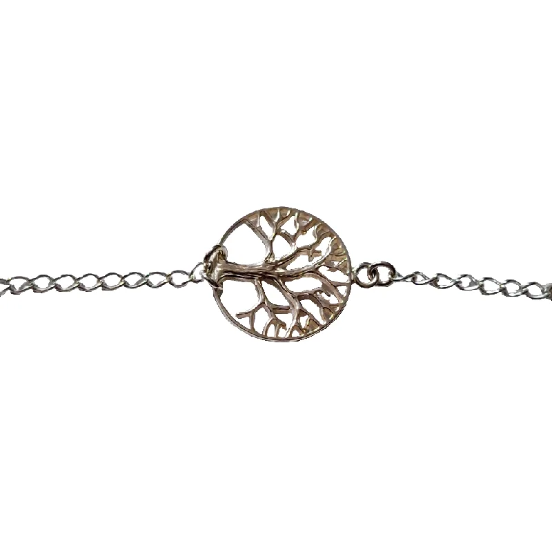 Stylish Simple Bracelets for Men-Sterling Silver Tree of Life Bracelet