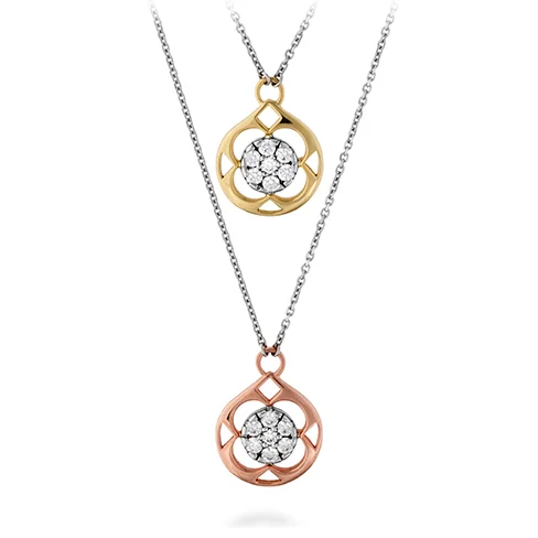 Luxury Necklaces-Hearts On Fire Copley Pave Double Pendant Necklace