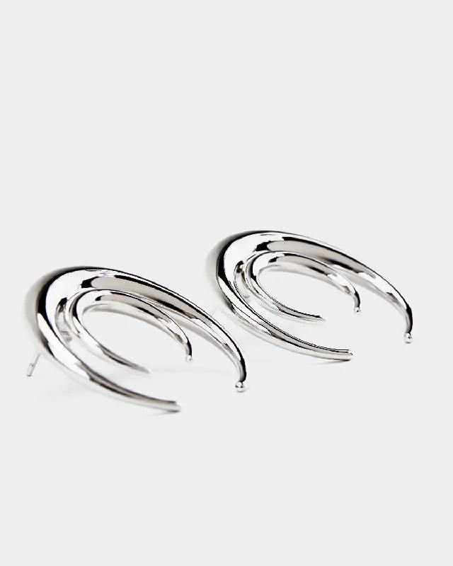 Luxury Silver Earrings-GRAVITY Trendy Earrings