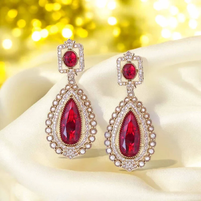 Unique Drop Earrings-Rani Rinaya Danglers