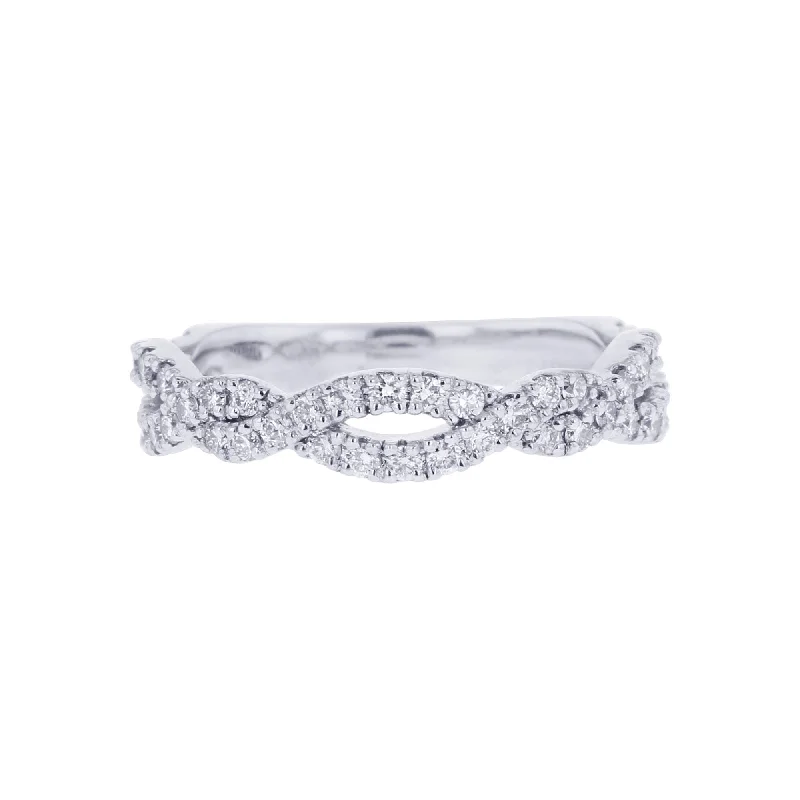 Men’s Wedding Bands with Diamonds-Mabel Infinity Diamond Ring