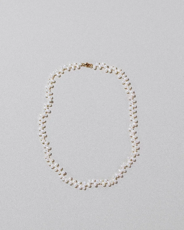 Natural Stone Necklaces-Zipper Pearl Necklace