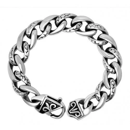 Trendy Bracelets for Fashion Enthusiasts-Flat Link Bracelet