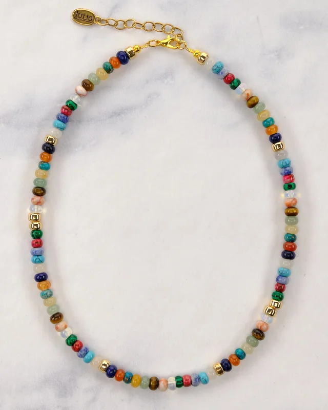 Topaz Necklaces-Caspian Gemstone Necklace