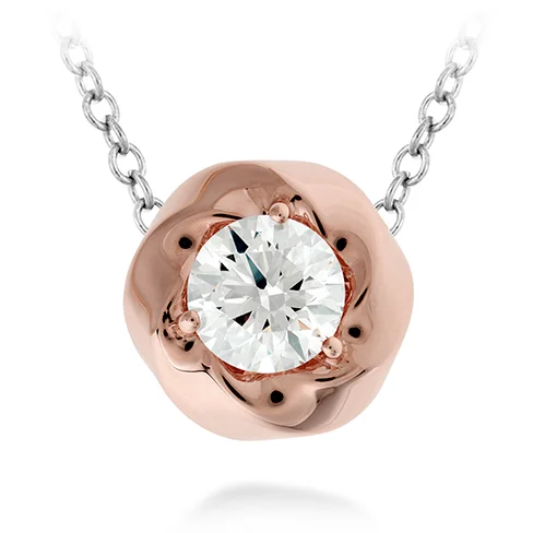 Fashion Necklaces-Hearts On Fire Atlantico Single Diamond Pendant Necklace