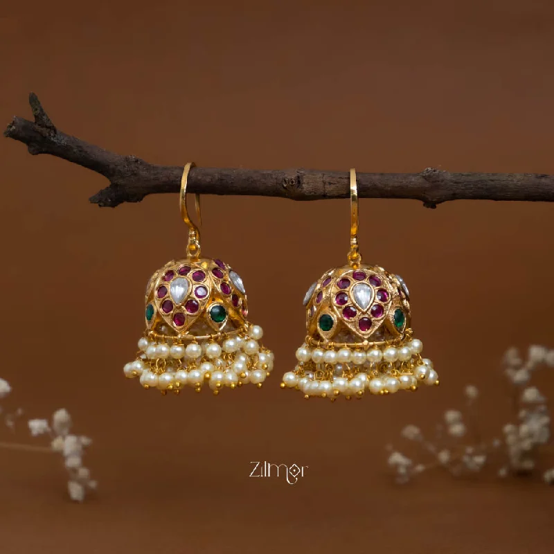 Luxury Pearl Earrings-SN101899  - Hoop Jhumka Earrings