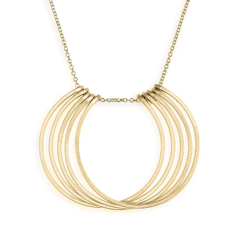 18K Gold Necklaces-honey petals necklace