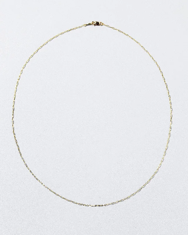 Gold Choker Necklaces-Oval Chain Necklace