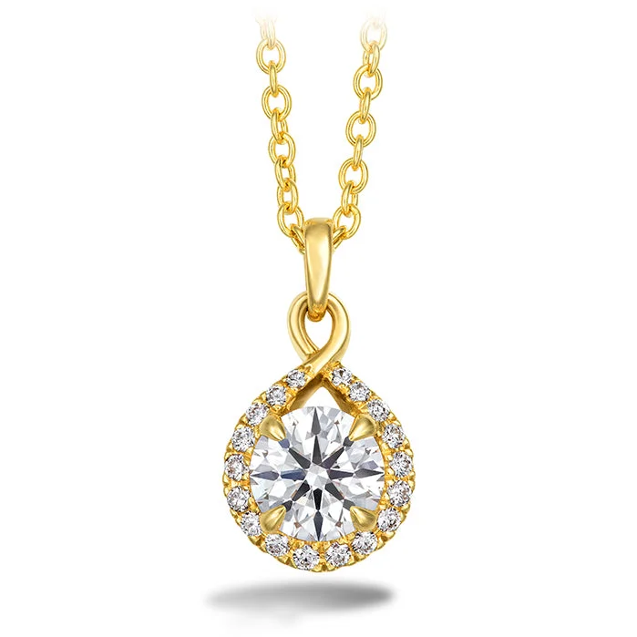 Energy Necklaces-Hearts On Fire Optima Diamond Drop Pendant Necklace