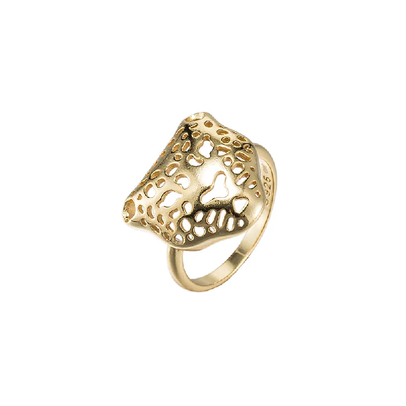 Vintage Promise Rings for Women-Sterling Silver Tiger Ring