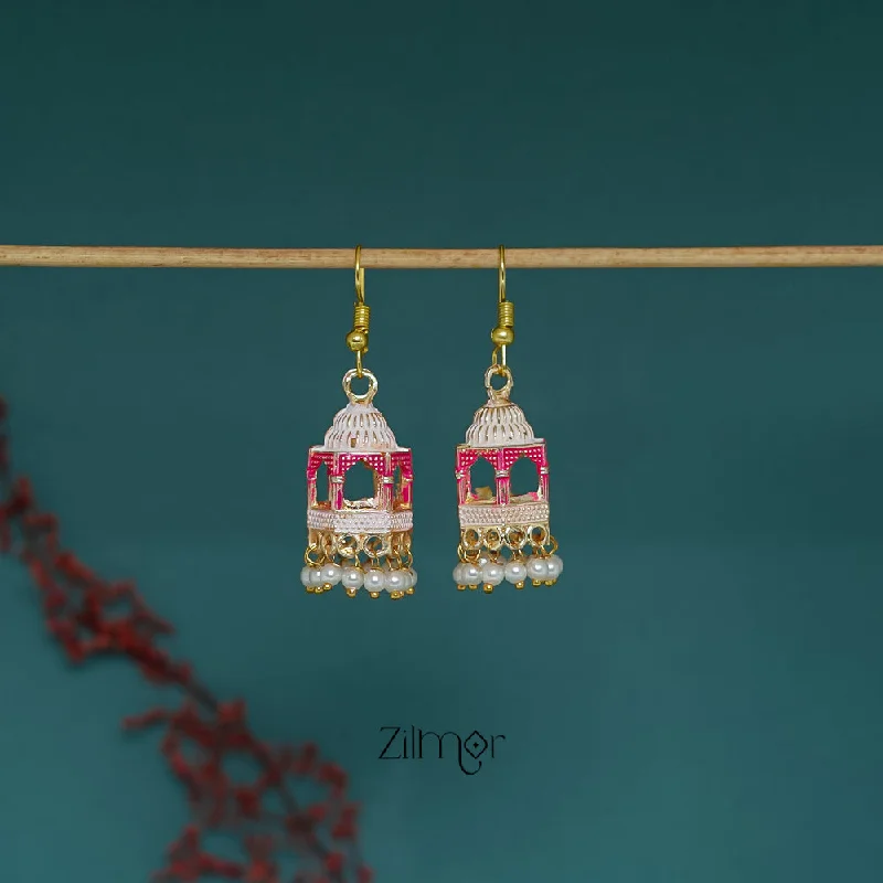 Dazzling Drop Earrings-ZI1011287 - Meenakari Jhumka Earrings