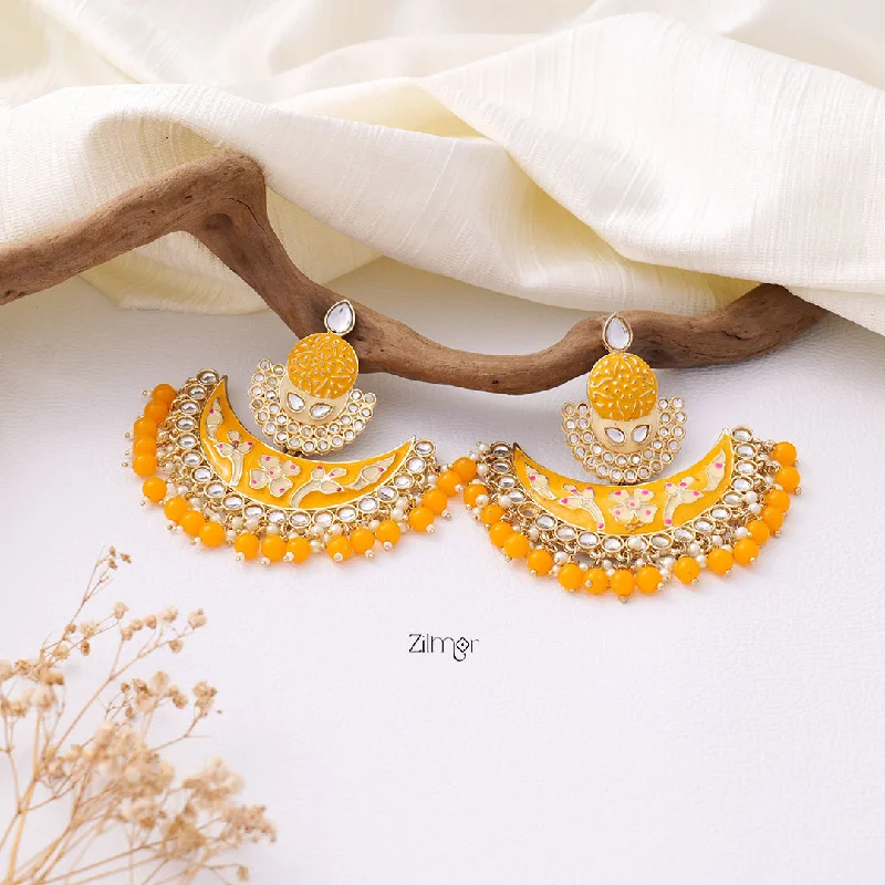 Elegant Gemstone Earrings-Chandbali Wedding Earrings - KG100836