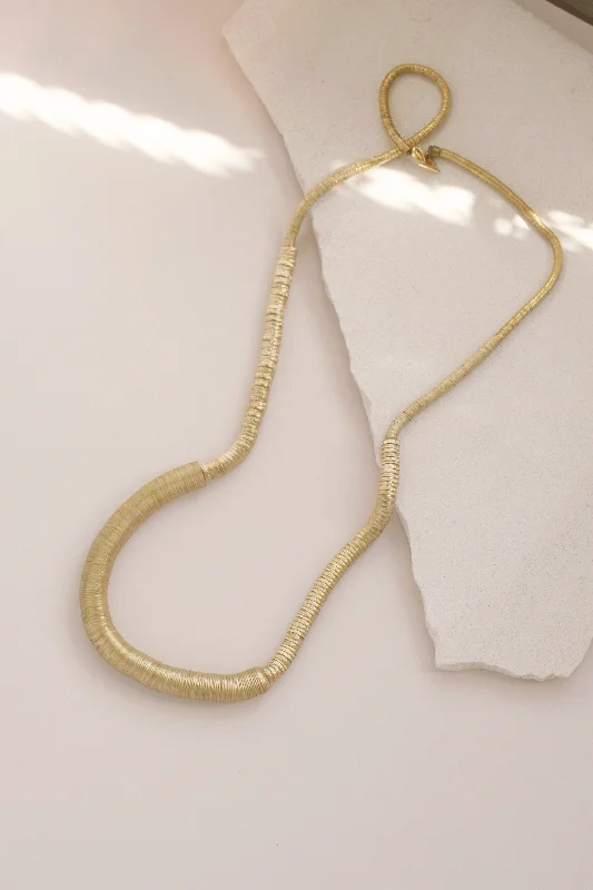 Layered Chain Necklaces-Textured Vintage Necklace