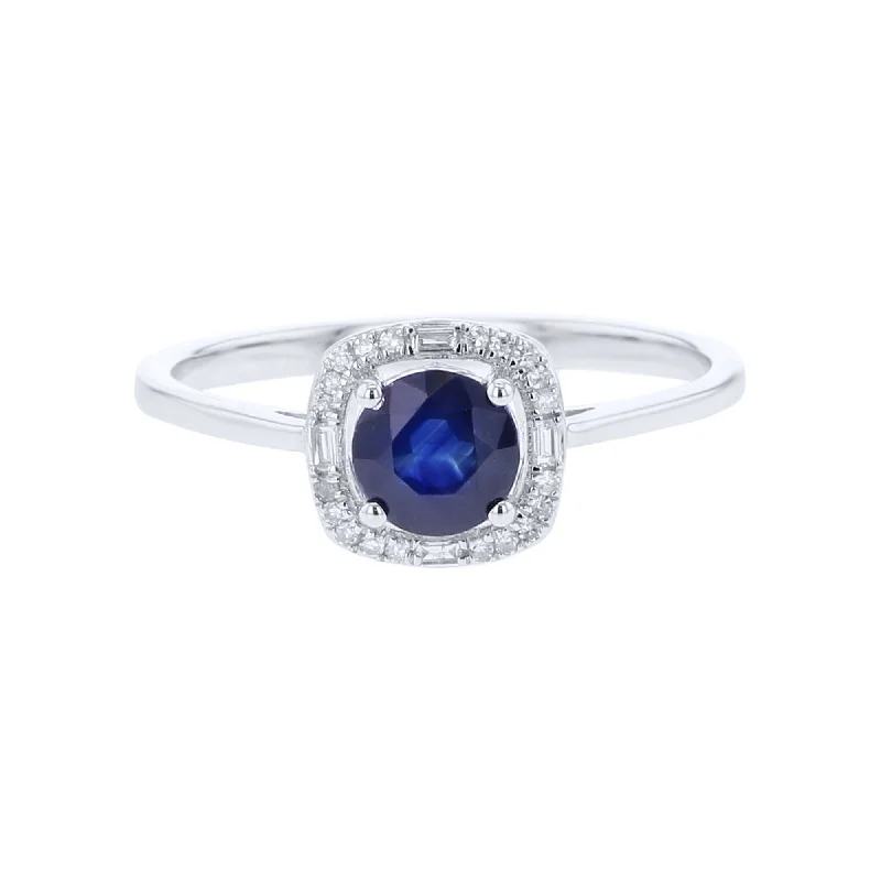 Classic Engagement Ring Styles-Dunmore Sapphire and Diamond Ring