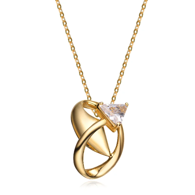 Real Gold Necklaces-Emma Star Gold Plated Pendant