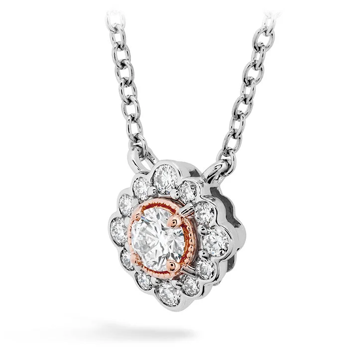 Sun Necklaces-Hearts On Fire Liliana Flower Diamond Pendant Necklace