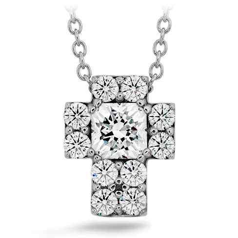 Heart Necklaces-Hearts On Fire Copley Optima Diamond Pendant Necklace