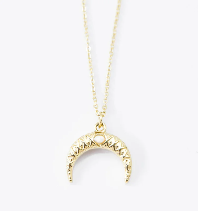 Sun Necklaces-Upside Down Moon Necklace