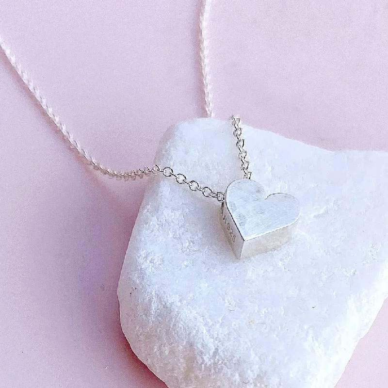 Sun Necklaces-Tiny Mighty Heart Necklace