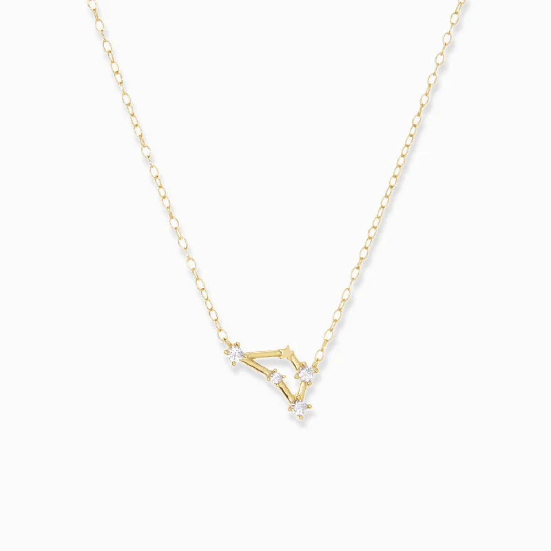 Trendy Fashion Necklaces-capricorn zodiac constellation necklace