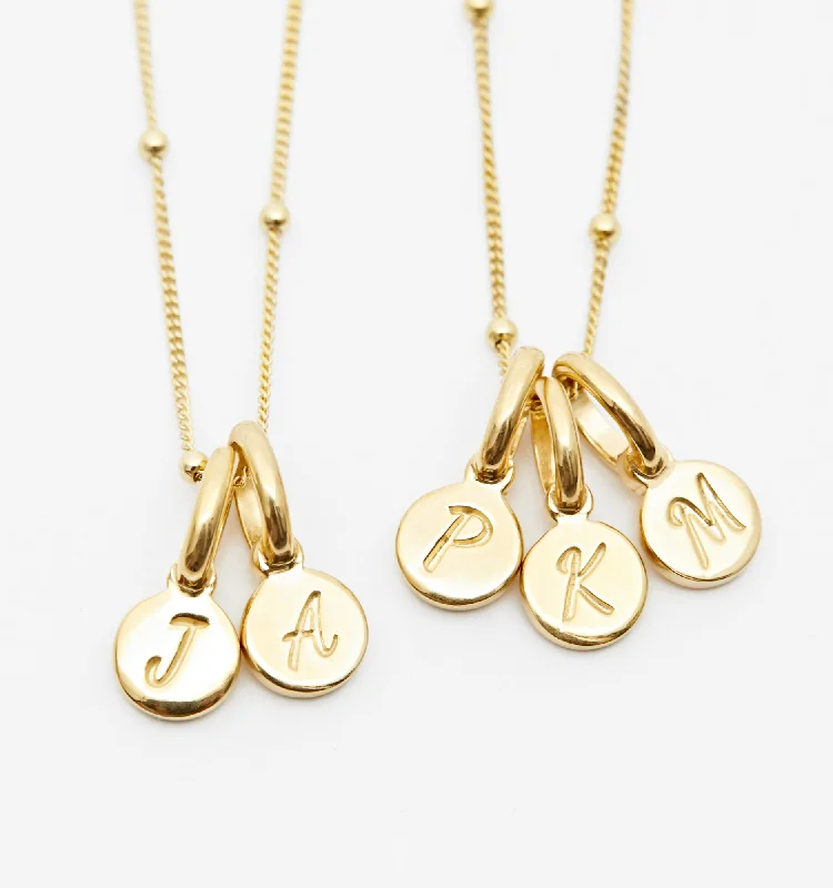 Affordable Necklaces-Double Initials Necklace