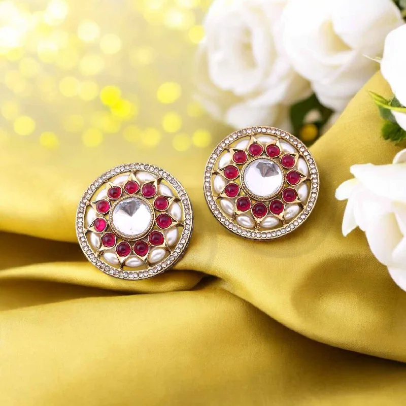 Vintage Pearl Earrings-Rani Antani Studs