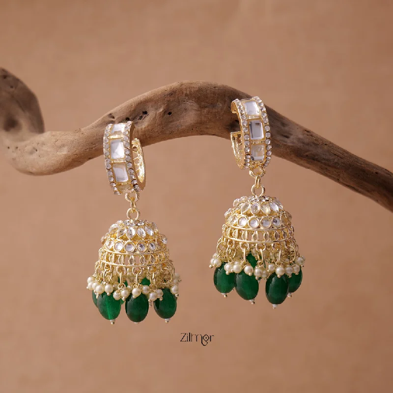 Crystal Dangle Earrings for Women-KV200119 - Beads hanging Jhumka Earrings