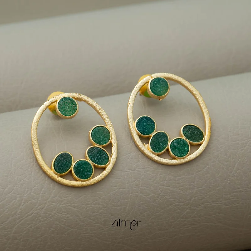 Sparkling Designer Earrings-NA100976 - Druzy Stone Earrings (color option)