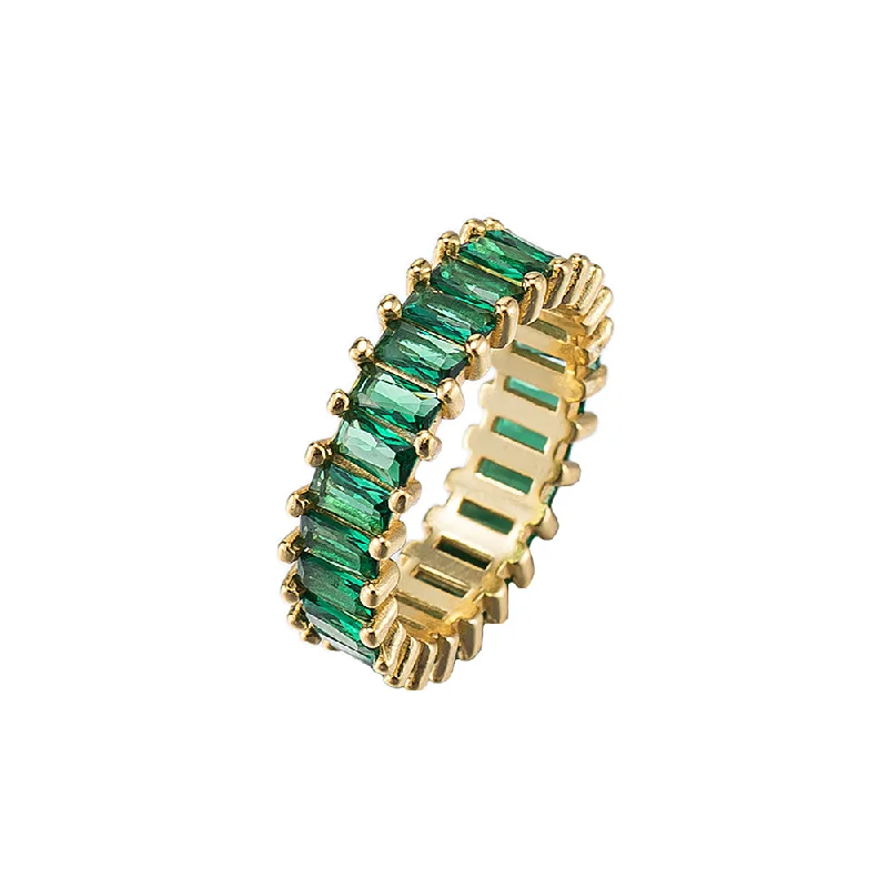 18ct Gold Plated Emerald