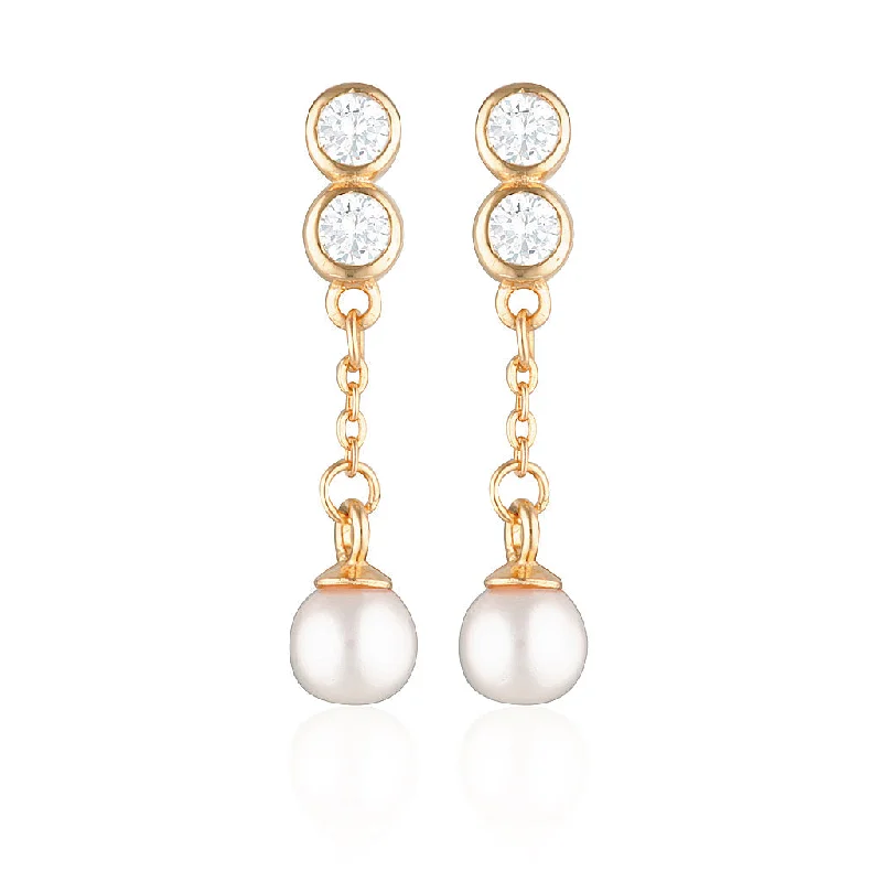 Elegant Gold Drop Earrings-Minka Earrings