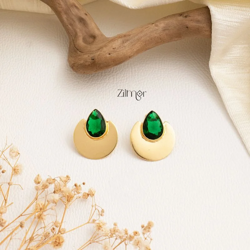 Colorful Stud Earrings-Luxury Gold with Crystal Stone Drop Earrings - AS100708