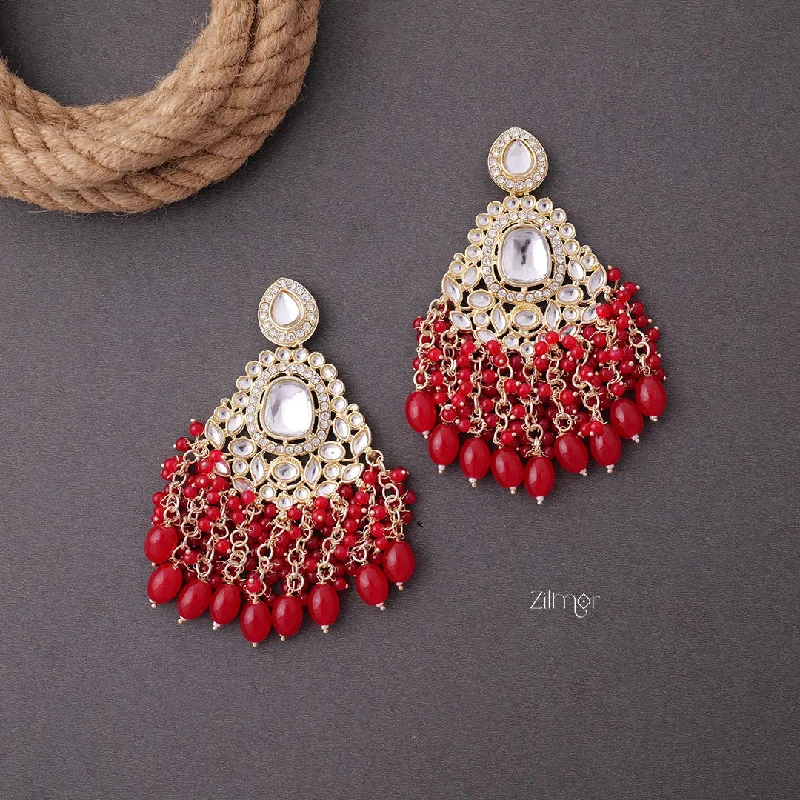 Trendy Pearl Earrings-KV200116 - Designer Chandbali Earrings